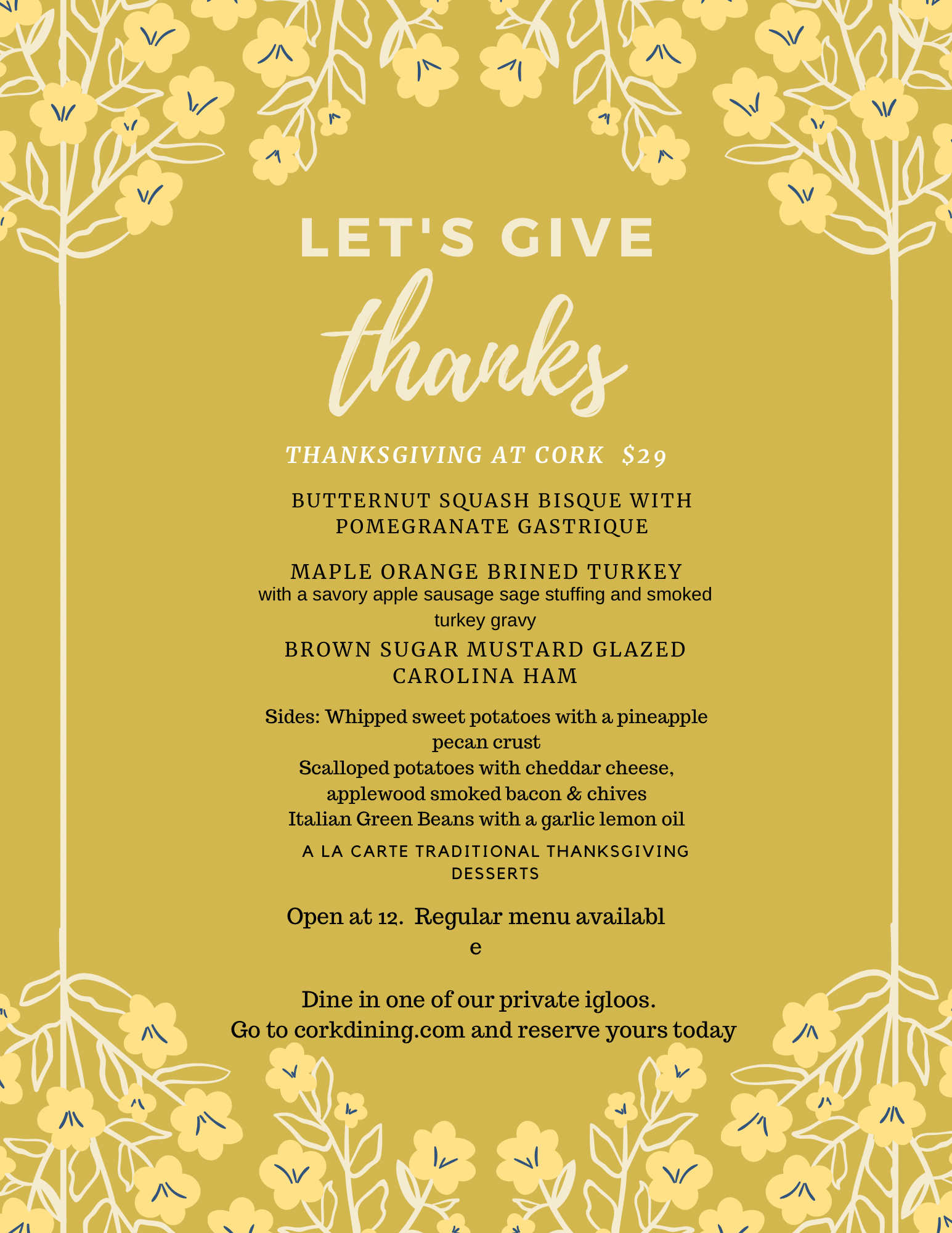 thanksgiving flyer
