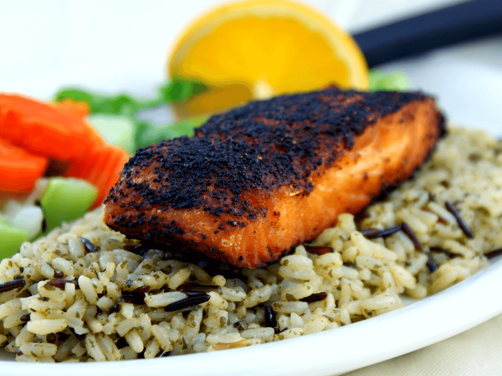 Try Blackened Jail Island Salmon at Cork Dining!