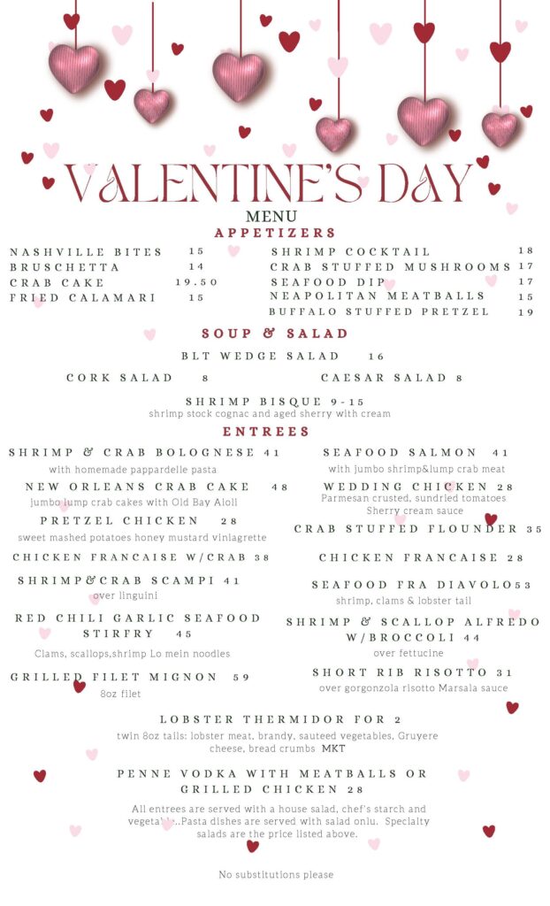 Cork - Valentine's Dinner